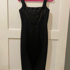 Black bodycon dress